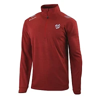 Men's Columbia Washington Nationals Omni-Wick Oakland Downs Quarter-Zip Pullover