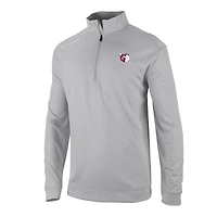 Men's Columbia  Gray Cleveland Guardians Omni-Wick Oakland Downs Quarter-Zip Pullover
