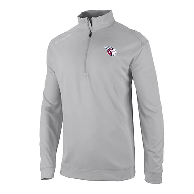 Men's Columbia  Gray Cleveland Guardians Omni-Wick Oakland Downs Quarter-Zip Pullover
