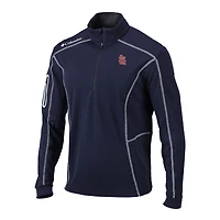 Men's Columbia  Navy St. Louis Cardinals Omni-Wick Shotgun Quarter-Zip Pullover