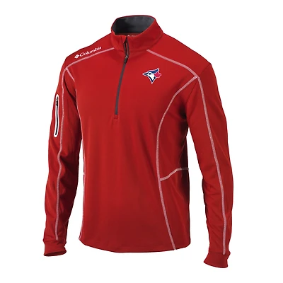 Men's Columbia Toronto Blue Jays Omni-Wick Shotgun Quarter-Zip Pullover