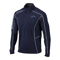Men's Columbia  Navy Tampa Bay Rays Omni-Wick Shotgun Quarter-Zip Pullover