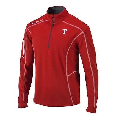 Men's Columbia Texas Rangers Omni-Wick Shotgun Quarter-Zip Pullover