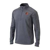 Men's Columbia  Gray Baltimore Orioles Omni-Wick Shotgun Quarter-Zip Pullover