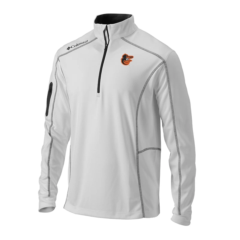 Men's Columbia Baltimore Orioles Omni-Wick Shotgun Quarter-Zip Pullover