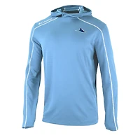Men's Columbia  Light Blue Tampa Bay Rays Omni-Wick Shotgun Pullover Hoodie