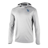 Men's Columbia  Gray Tampa Bay Rays Omni-Wick Shotgun Pullover Hoodie