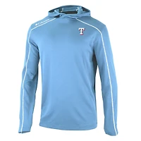 Men's Columbia  Light Blue Texas Rangers Omni-Wick Shotgun Pullover Hoodie