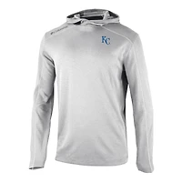 Men's Columbia  Gray Kansas City Royals Omni-Wick Shotgun Pullover Hoodie