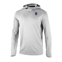 Men's Columbia  Gray Detroit Tigers Omni-Wick Shotgun Pullover Hoodie