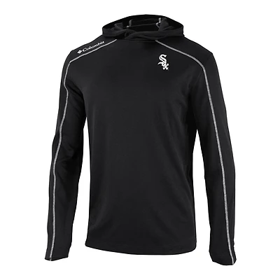 Men's Columbia  Black Chicago White Sox Omni-Wick Shotgun Pullover Hoodie