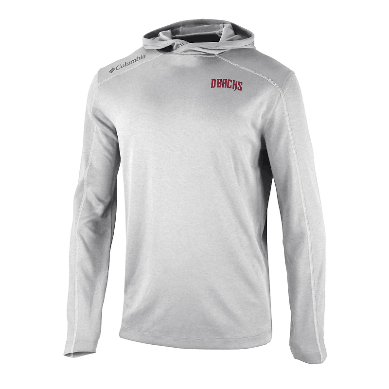 Men's Columbia Gray Arizona Diamondbacks Omni-Wick Shotgun Pullover Hoodie