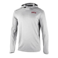 Men's Columbia  Gray Arizona Diamondbacks Omni-Wick Shotgun Pullover Hoodie