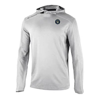 Men's Columbia  Gray Milwaukee Brewers Omni-Wick Shotgun Pullover Hoodie