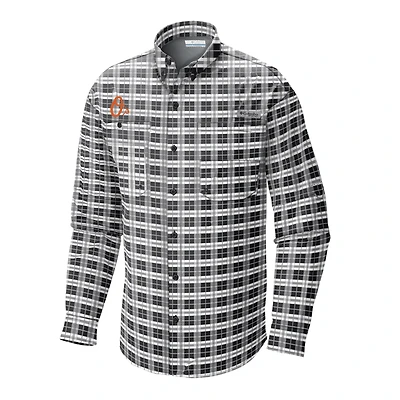 Men's Columbia Baltimore Orioles Super Tamiami Omni-Shade Long Sleeve Button-Down Shirt