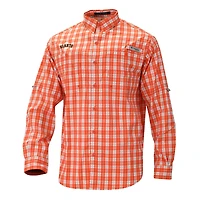 Men's Columbia  Orange San Francisco Giants Super Tamiami Omni-Shade Long Sleeve Button-Down Shirt