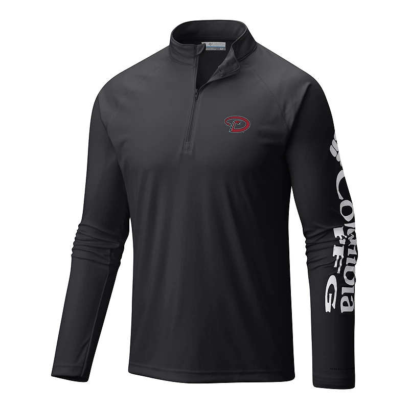 Men's Columbia Arizona Diamondbacks Terminal Tackle Omni-Wick Raglan Quarter-Zip Pullover