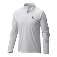 Men's Columbia Cleveland Guardians Terminal Tackle Omni-Wick Raglan Quarter-Zip Pullover