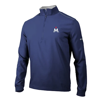 Men's Columbia  Navy Minnesota Twins Omni-Wick Bogey's Paradise Quarter-Zip Pullover