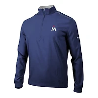 Men's Columbia  Navy Minnesota Twins Omni-Wick Bogey's Paradise Quarter-Zip Pullover
