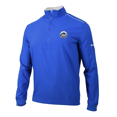 Men's Columbia  Royal New York Mets Omni-Wick Bogey's Paradise Quarter-Zip Pullover