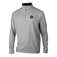 Men's Columbia  Gray Milwaukee Brewers Omni-Wick Bogey's Paradise Quarter-Zip Pullover