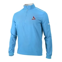 Men's Columbia  Light Blue St. Louis Cardinals Omni-Wick Bogey's Paradise Quarter-Zip Pullover