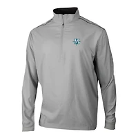 Men's Columbia  Gray Seattle Mariners Omni-Wick Bogey's Paradise Quarter-Zip Pullover