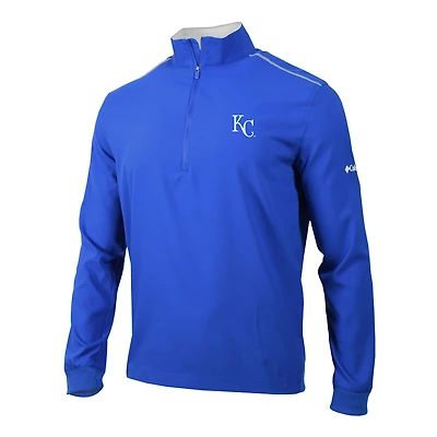 Men's Columbia  Royal Kansas City Royals Omni-Wick Bogey's Paradise Quarter-Zip Pullover