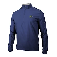 Men's Columbia  Navy Milwaukee Brewers Omni-Wick Bogey's Paradise Quarter-Zip Pullover