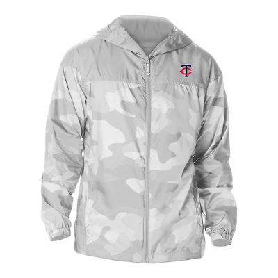 Men's Columbia  Gray Minnesota Twins Flash Challenger Novelty Omni-Tech Full-Zip Windbreaker