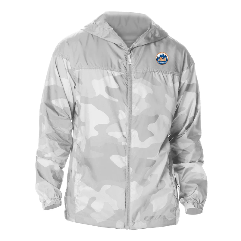 Men's Columbia New York Mets Flash Challenger Novelty Omni-Tech Full-Zip Windbreaker