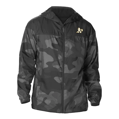 Men's Columbia  Black Athletics Flash Challenger Novelty Omni-Tech Full-Zip Windbreaker