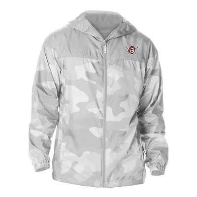 Men's Columbia  Gray Pittsburgh Pirates Flash Challenger Novelty Omni-Tech Full-Zip Windbreaker