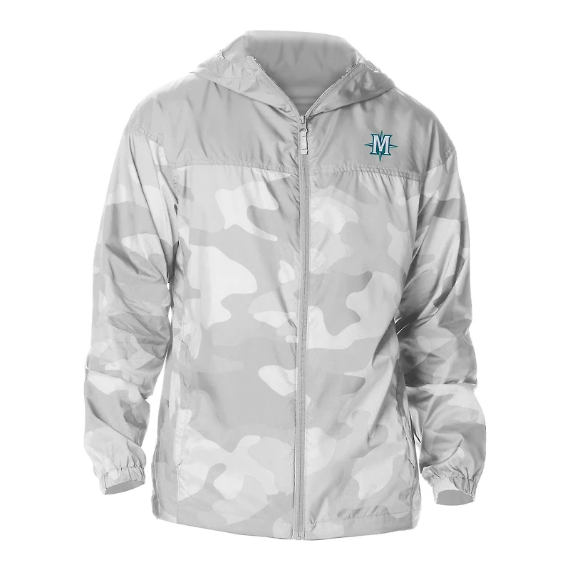 Men's Columbia  Gray Seattle Mariners Flash Challenger Novelty Omni-Tech Full-Zip Windbreaker