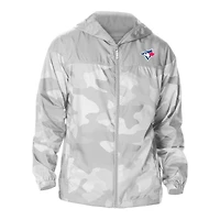Men's Columbia  Gray Toronto Blue Jays Flash Challenger Novelty Omni-Tech Full-Zip Windbreaker