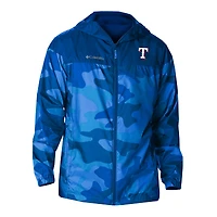 Men's Columbia  Royal Texas Rangers Flash Challenger Novelty Omni-Tech Full-Zip Windbreaker