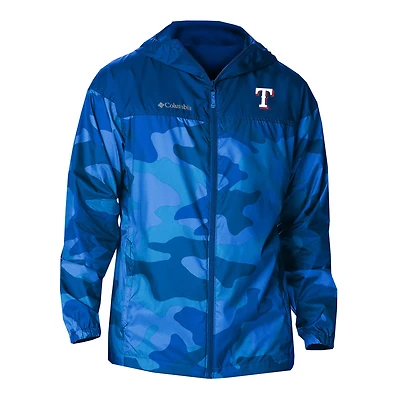 Men's Columbia  Royal Texas Rangers Flash Challenger Novelty Omni-Tech Full-Zip Windbreaker