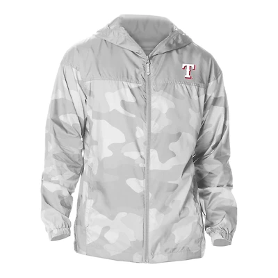 Men's Columbia  Gray Texas Rangers Flash Challenger Novelty Omni-Tech Full-Zip Windbreaker