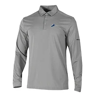 Men's Columbia Tampa Bay Rays Omni-Wick Pin High Long Sleeve Polo