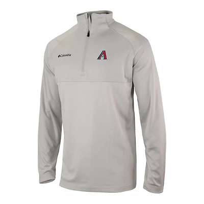 Men's Columbia Arizona Diamondbacks Omni-Wick Raglan Rockin' It Quarter-Zip Pullover