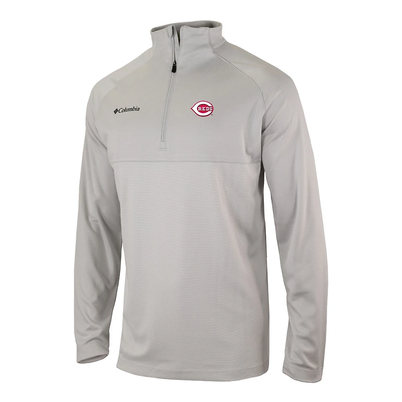 Men's Columbia Cincinnati Reds Omni-Wick Raglan Rockin' It Quarter-Zip Pullover