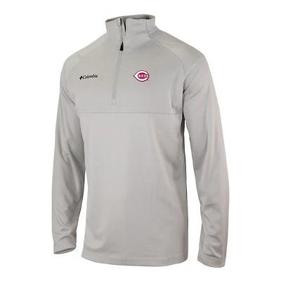 Men's Columbia Cincinnati Reds Omni-Wick Raglan Rockin' It Quarter-Zip Pullover