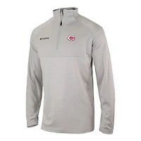Men's Columbia Cincinnati Reds Omni-Wick Raglan Rockin' It Quarter-Zip Pullover