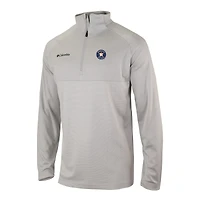 Men's Columbia  Gray Houston Astros Omni-Wick Raglan Rockin' It Quarter-Zip Pullover