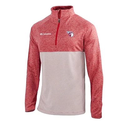 Men's Columbia  Red Cleveland Guardians Omni-Wick Raglan Rockin' It Quarter-Zip Pullover