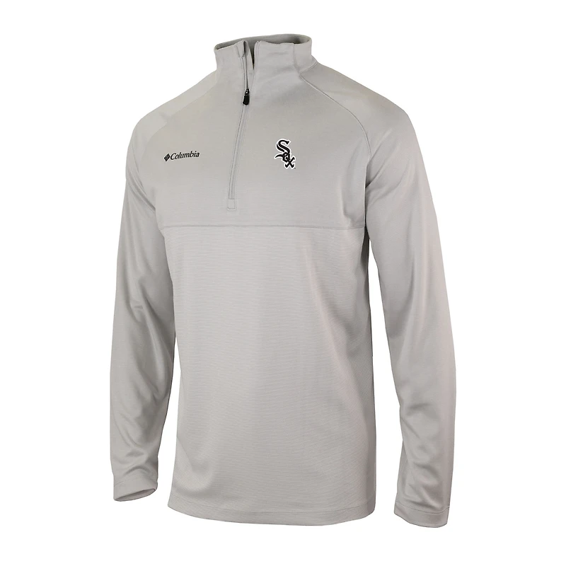 Men's Columbia Gray Chicago White Sox Omni-Wick Raglan Rockin' It Quarter-Zip Pullover
