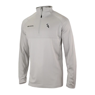 Men's Columbia Gray Chicago White Sox Omni-Wick Raglan Rockin' It Quarter-Zip Pullover