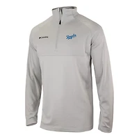 Men's Columbia  Navy Kansas City Royals Omni-Wick Raglan Rockin' It Quarter-Zip Pullover