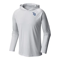 Men's Columbia  White Tampa Bay Rays Terminal Tackle Omni-Shade Pullover Hoodie